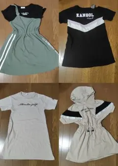 ALGY ワンピース チュニックフード付き まとめ売り 130cm〜140cm