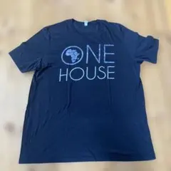 ONE HOUSE アフリカ地図ロゴ Tシャツ 2XL 古着