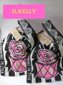 D.KELLY JAPAN ニットバッグ COCOPARIS ローズ柄