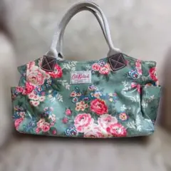 Cath Kidston グリーン フラワートートバッグ