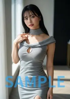 L1265　AI美女 A4ポスター コスプレ　水着　グラビア ランジェリー
