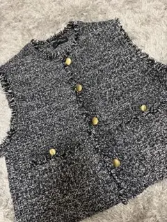 greenlabelrelaxing ツイードニットベスト