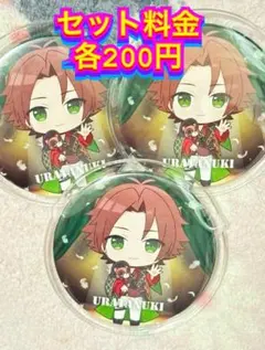 【缶バッジカバー付】 うらたぬき ハロパ 缶バッジ 浦島坂田船