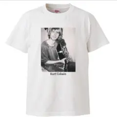 新品　カート・コバーン tシャツ　おもしろTシャツ　メンズ　レディース　ホワイト