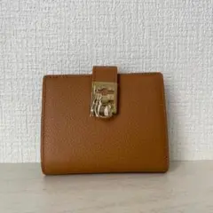 CAFUNE レザー 二つ折り財布 ブラウン - メルカリ