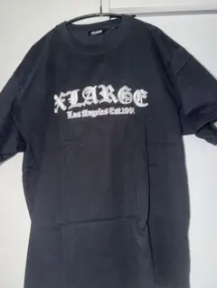 レアXLARGE 黒 刺繍ロゴTシャツ Lサイズ 2回だけ着用