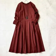 赤 ロングワンピース