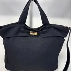 美品　quaranciel　ベルトデザイン 2way トートバッグ