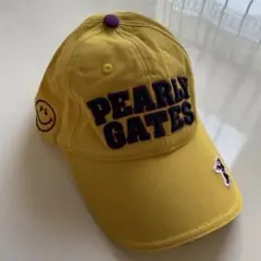 PEARLY GATES キャップ イエロー