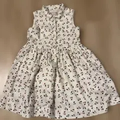 Bonpoint ノースリーブワンピース チェリー柄　8A