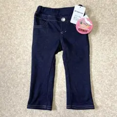 新品　パンツ　ズボン　90 裏起毛　デニム　ジーンズ　裏ベロア　冬　タグ