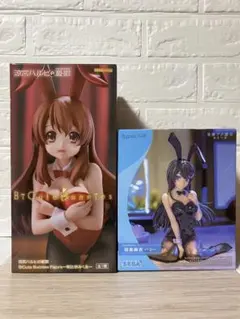 涼宮ハルヒの憂鬱 朝比奈みくる & 青春ブタ野郎 桜島麻衣 バニーフィギュア