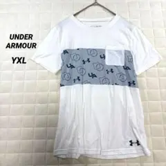 UNDER ARMOUR Tシャツ 160 キッズ ホワイト 子供服 スポーツ