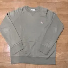 メゾンキツネ　MAISON KITSUNE カーキ トレーナー