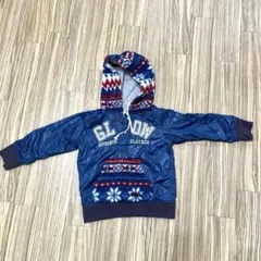 WASK フード付きパーカー 110サイズ ネイビー