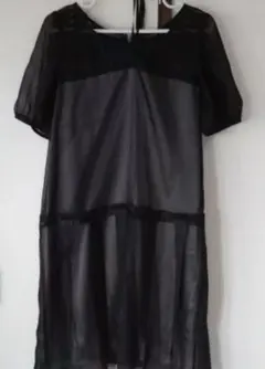 【値下げ】新品未使用アンタイトル オーガンジー風ワンピース