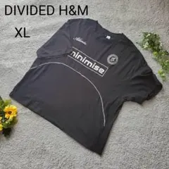 /DIVIDED H&M Tシャツ XL ブラック 黒 コットン100%のサムネイル