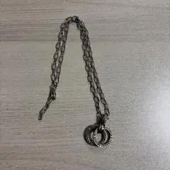 25 ダブルリング ネックレス