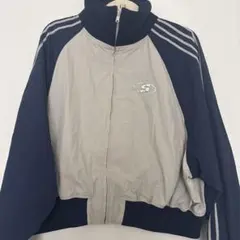 WHO'SWHO ジップアップジャケット グレー/ネイビー