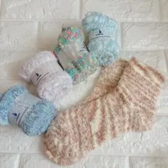 レディース 靴下5足セット ルームソックス もこもこ素材 冷え対策