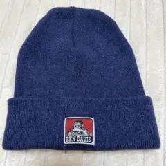 【美品】BEN DAVIS ニット帽 ビーニー ネイビー