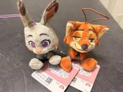 ズートピア　むにゃすやマスコットvol.7 ニック&ジュディ ぬいぐるみ