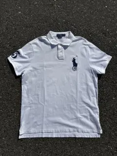極美品】Polo Ralph Lauren ポロシャツ ホワイト ビックポニー - メルカリ