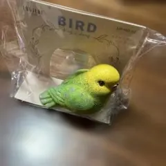 インコグッズ　セキセイインコ　ミニオブジェ　置物　イエロー&グリーン　セキセイ
