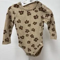 Melted butter CHOCOLATE FLOWER ボディースーツ長袖