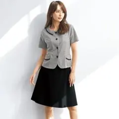 アンジョア Aラインスカート 事務服 ブラック 9号 制服のサムネイル
