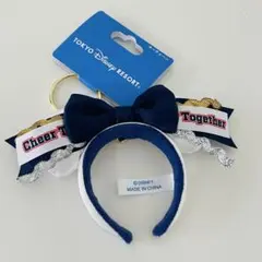 【新品】ディズニー チアトゥギャザー ミニー カチューシャ キーチェーン