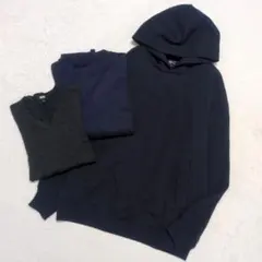【美品】ユニクロ 3点まとめ売り Mサイズ UNIQLO:C フーディー等