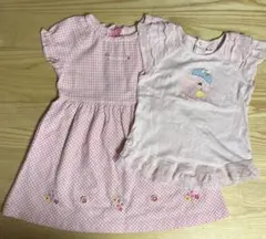 ミキハウス　半袖ワンピース　ノースリーブシャツ　100cm
