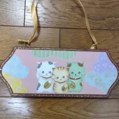 トールペイント作品　招き猫✧⁠*⁠。