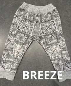 BREEZE ブリーズ ペイズリー 裏起毛 パンツ 100