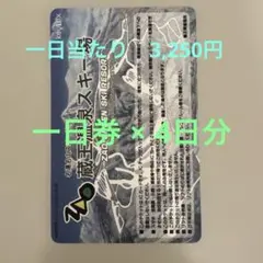 蔵王温泉スキー場リフト券　エキサイト10 【4日分】のサムネイル