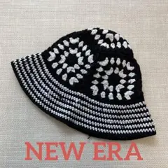 [美品]NEW ERA ニューエラ CROCHET KNIT HAT ハット 柄