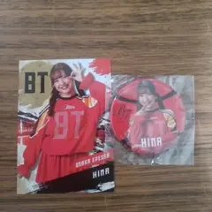 大阪エヴェッサ　BT HINA　カードと缶バッジのセット