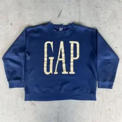 old GAP ロゴスウェット トレーナー 紺タグ