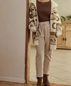 新品未使用　サンドレスムーン　ワッフルジョガーパンツ　レギュラー　色:アイボリー