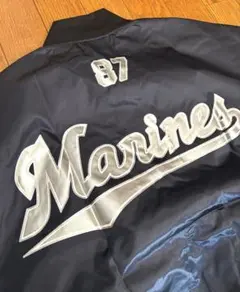 【千葉ロッテマリーンズ】スタジャン 薄手ジャンバー すし波奈コラボ2005年優勝