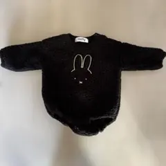 miffy ブラックロンパース 80