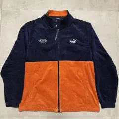 PUMA×BUTTER GOODS コーデュロイジャケット ネイビー/オレンジ