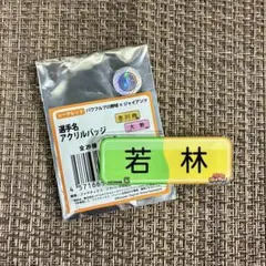 パワプロ×読売ジャイアンツ　コラボグッズ　 アクリルバッジ　【若林楽人】