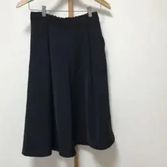 GU 黒 ガウチョパンツ ゴムウエスト
