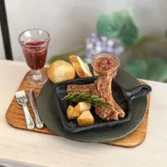 ミニチュアフード　スペアリブグリルセット