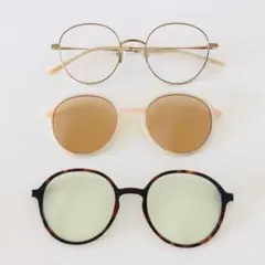 美品◆JINS Swith Trend (3in1)プレート2枚＋眼鏡set◆