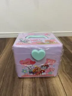 パウパトロール　持ち手付きボックス（M）　パープル