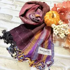新品　コットン100% マルチカラー ストール