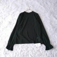 新品未使用ローリーズファーム スタンドカラーキャンディスリーブ長袖 Lカットソー